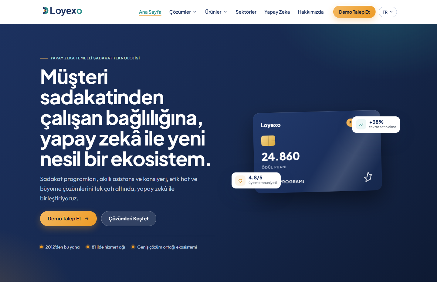 alt8 — World-Class Loyalty anasayfa önizlemesi